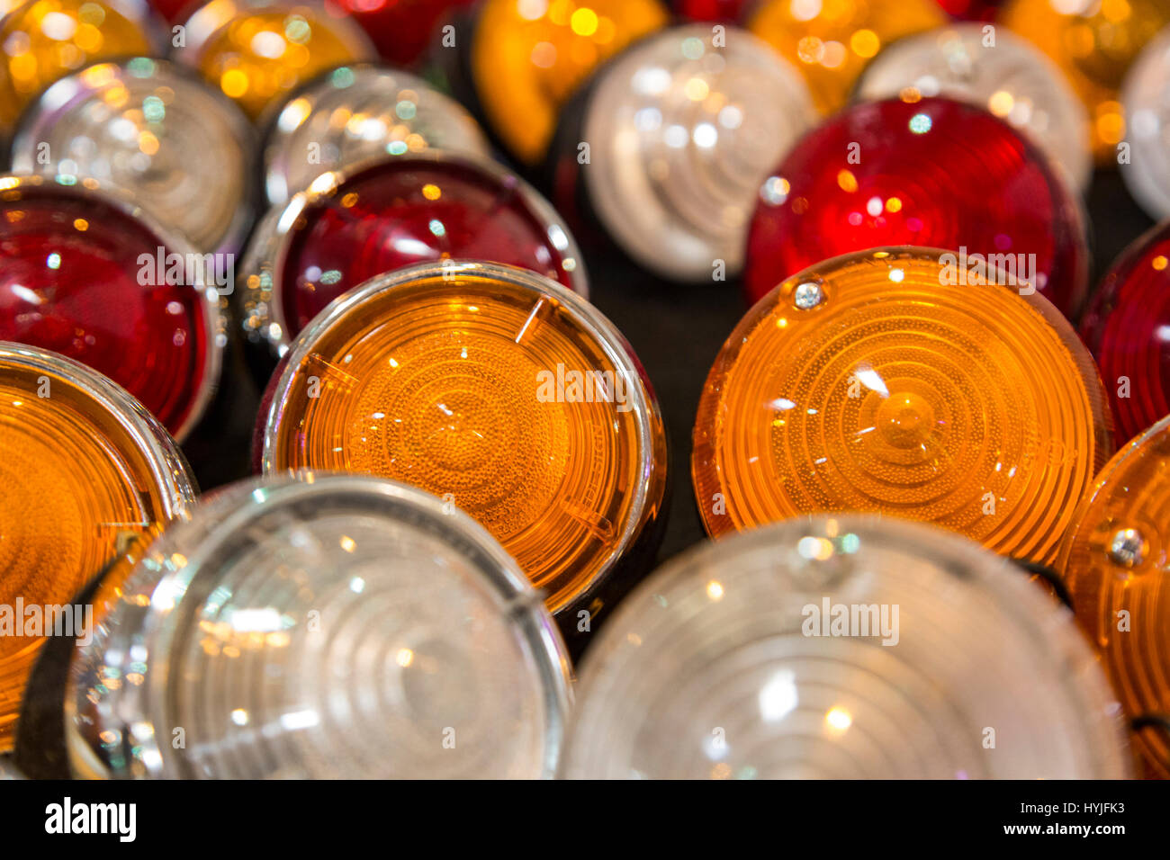 Essen, Germany. 5th Apr, 2017. Lamps, spares. Press preview of the 29th Techno-Classica motor show in Essen, show for vintage, classic and prestige cars and motor sports. The motor show runs from 5 to 9 April 2017. Credit: OnTheRoad/Alamy Live News Stock Photo