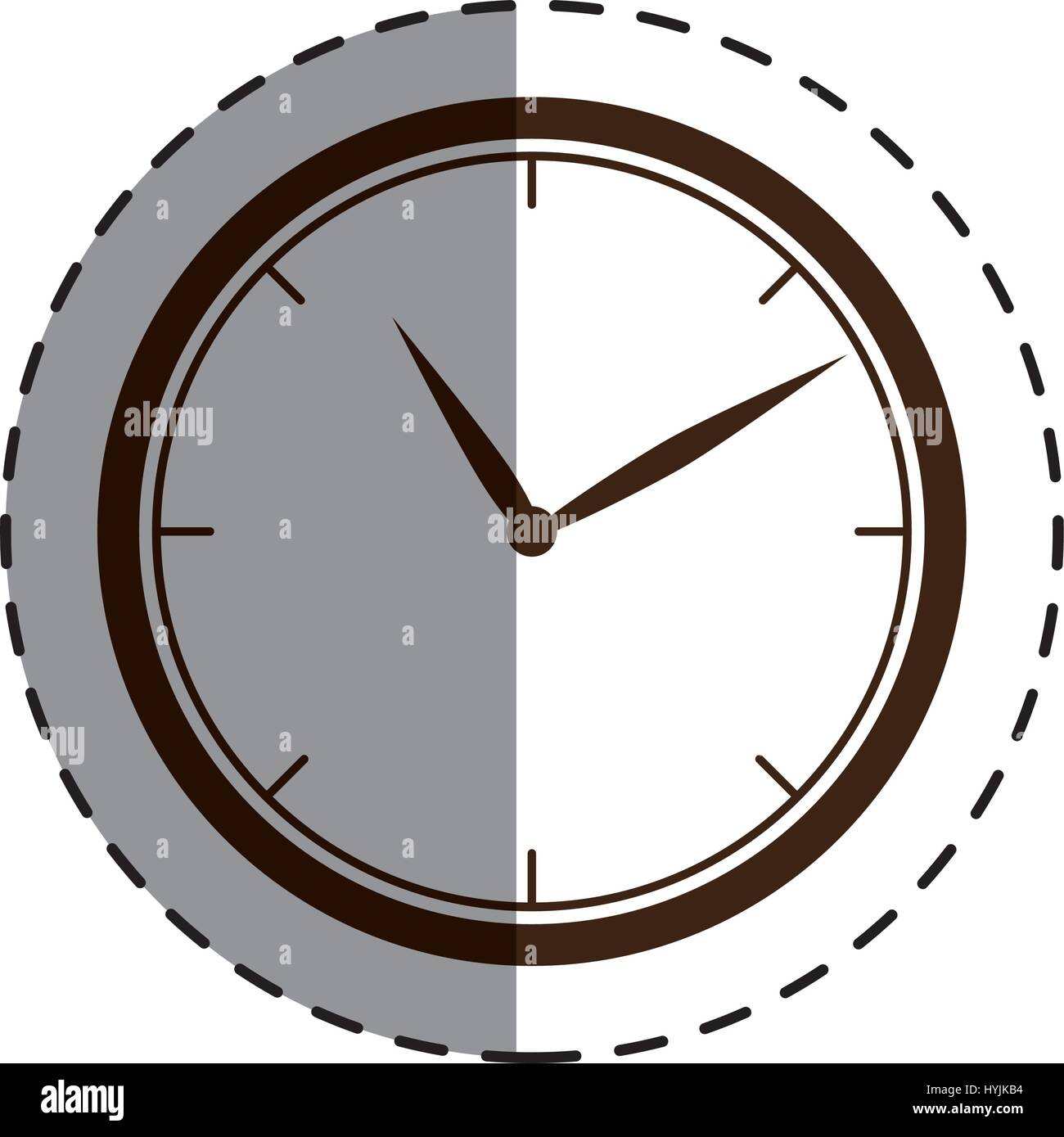 time clock isolated icon vector illustration design Stock Vector Image ...