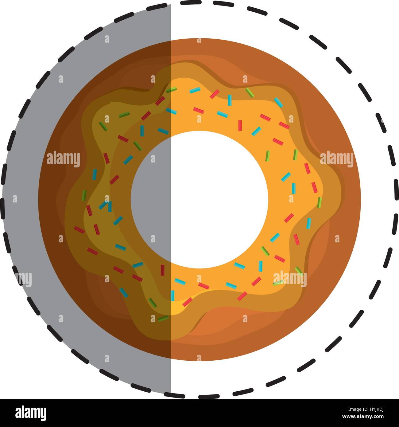 sweet donut isolated icon vector illustration design Stock Vector Image ...