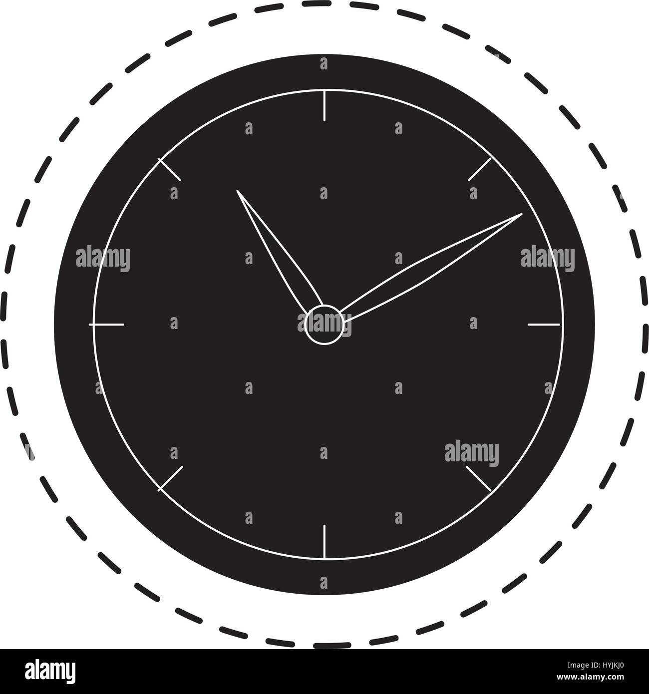 time clock isolated icon vector illustration design Stock Vector Image ...
