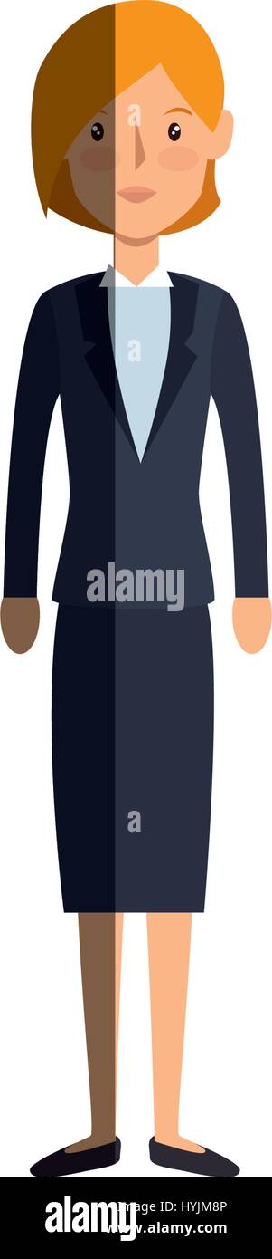 young businesswoman avatar character vector illustration design Stock ...