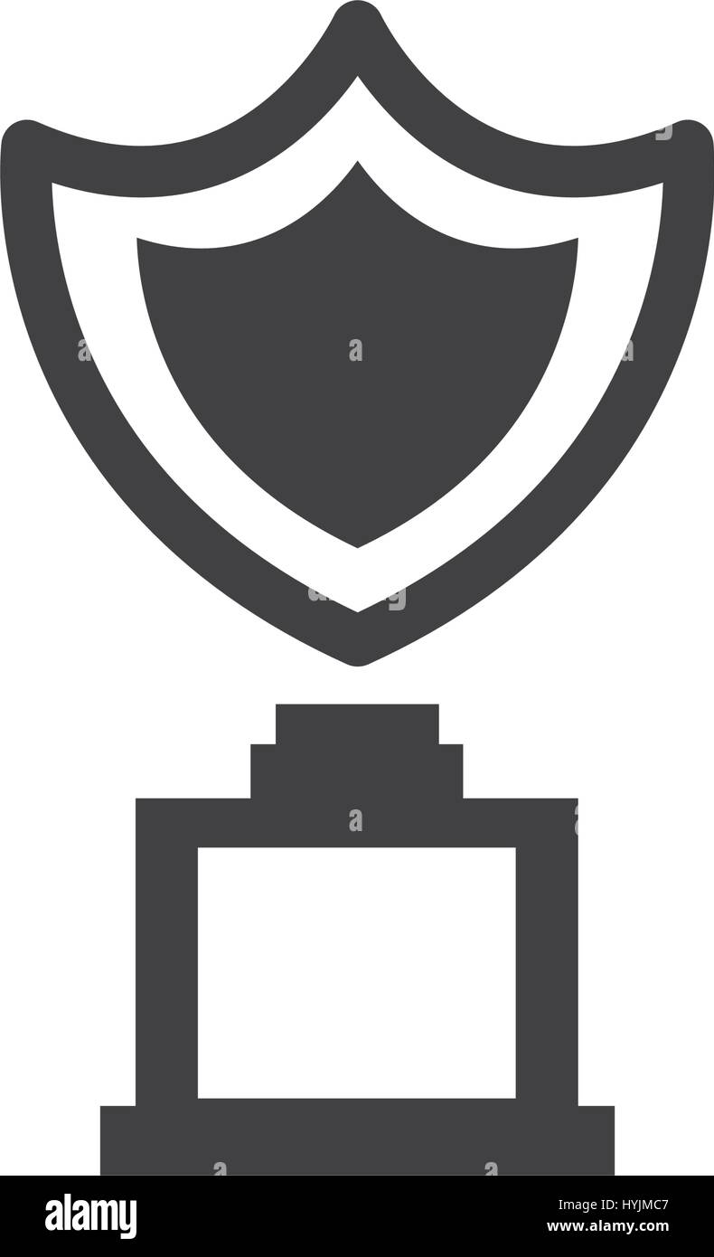 shield trophy Awards vector icons Stock Vector Image & Art Alamy