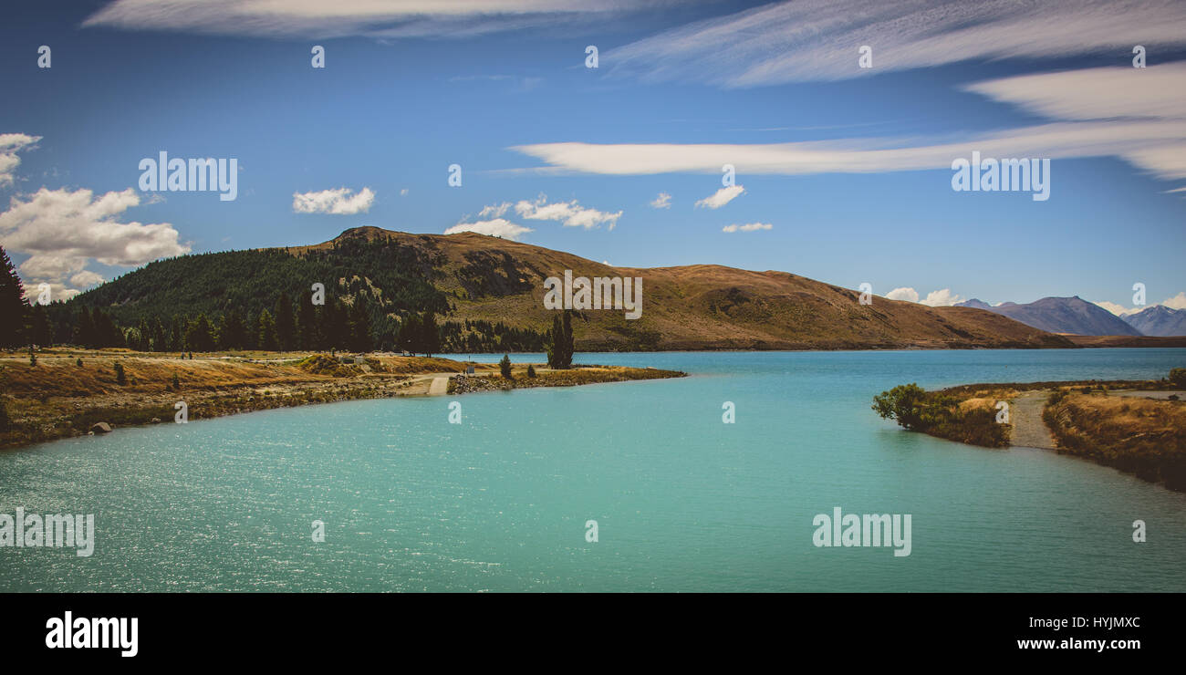 Lake Tekapo view, New Zealand Stock Photo - Alamy