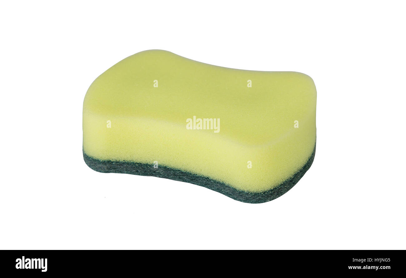 Sponge isolated on white background , clipping path Stock Photo - Alamy