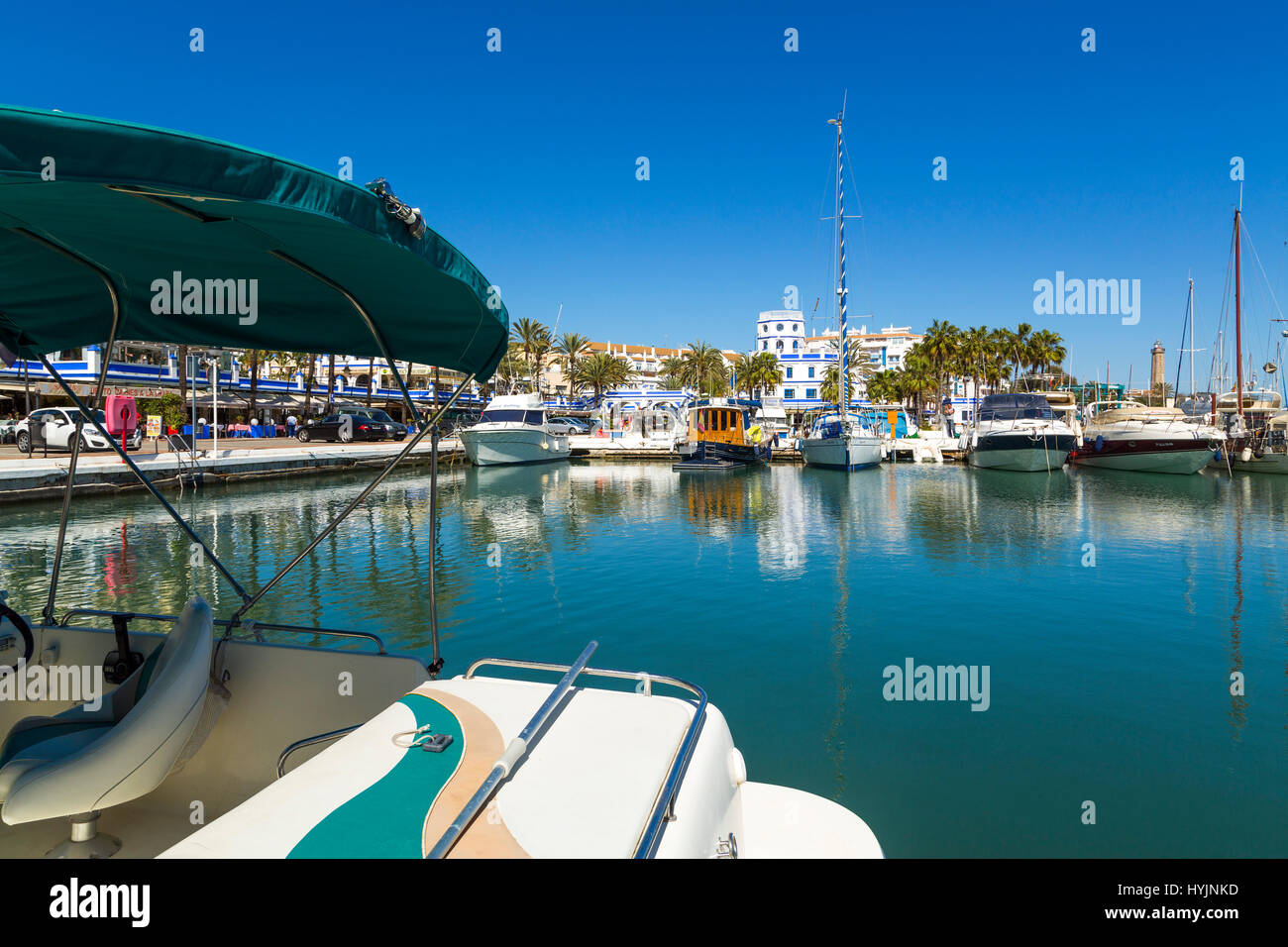 Marina. Puerto Deportivo, Estepona. Malaga province Costa del Sol. Andalusia Southern Spain, Europe Stock Photo