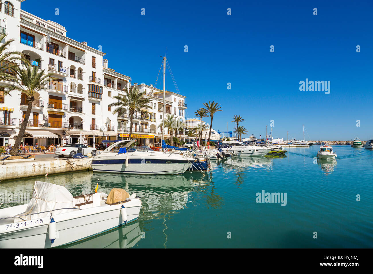 Marina. Puerto Deportivo La Duquesa, Manilva. Malaga province Costa del Sol. Andalusia Southern Spain, Europe Stock Photo