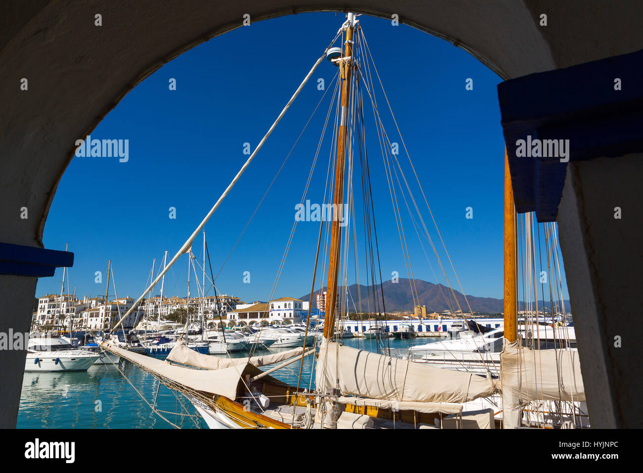 Marina. Puerto Deportivo La Duquesa, Manilva. Malaga province Costa del Sol. Andalusia Southern Spain, Europe Stock Photo