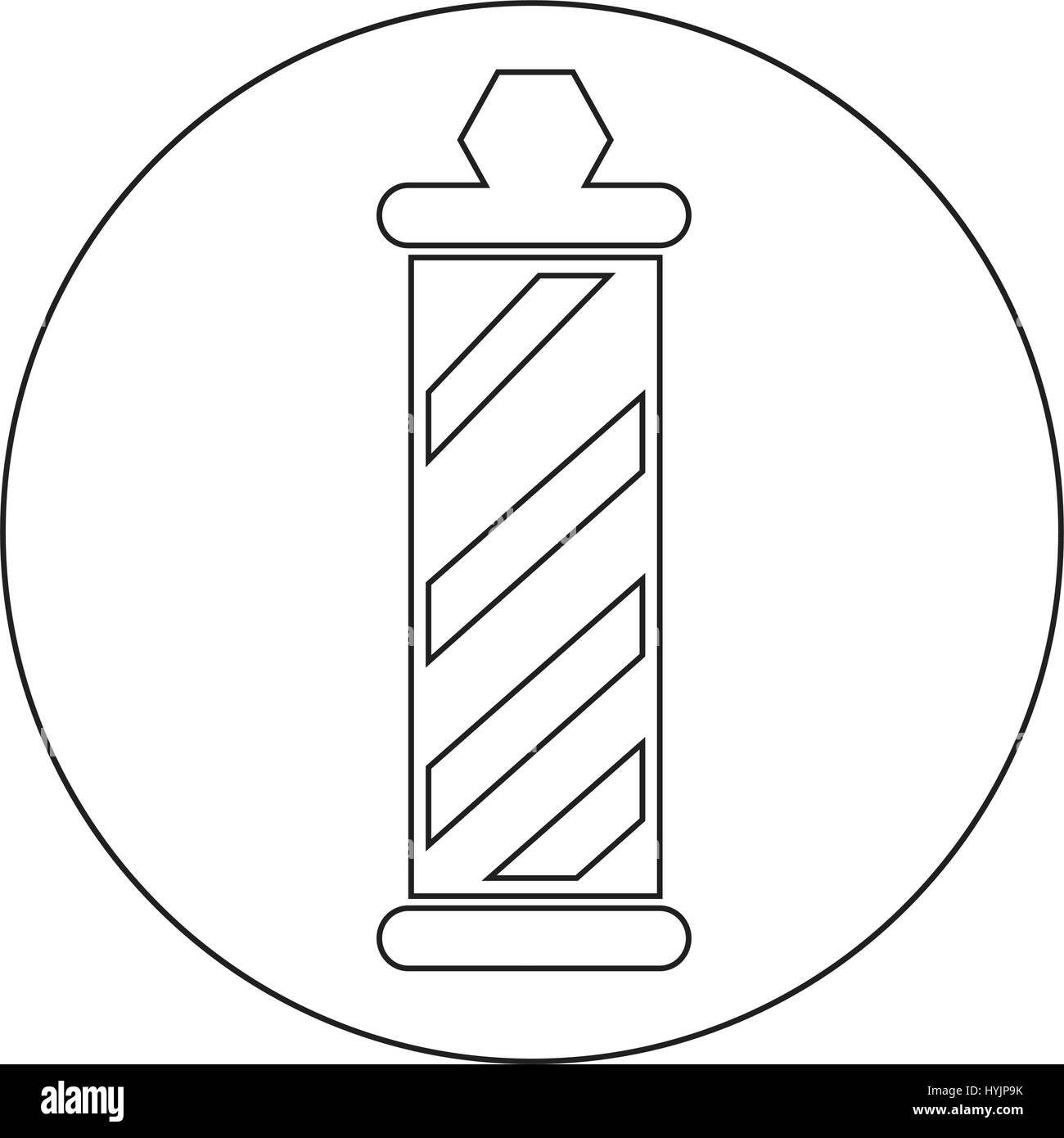 barber shop pole Icon Stock Vector Image & Art - Alamy