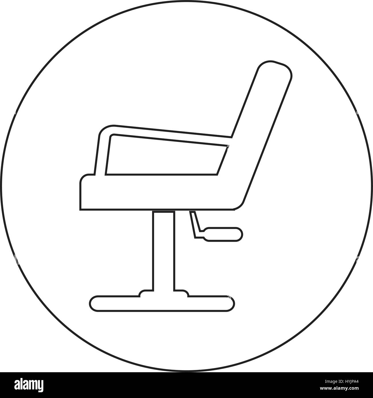 Barber chair drawing hi res stock photography and images Alamy