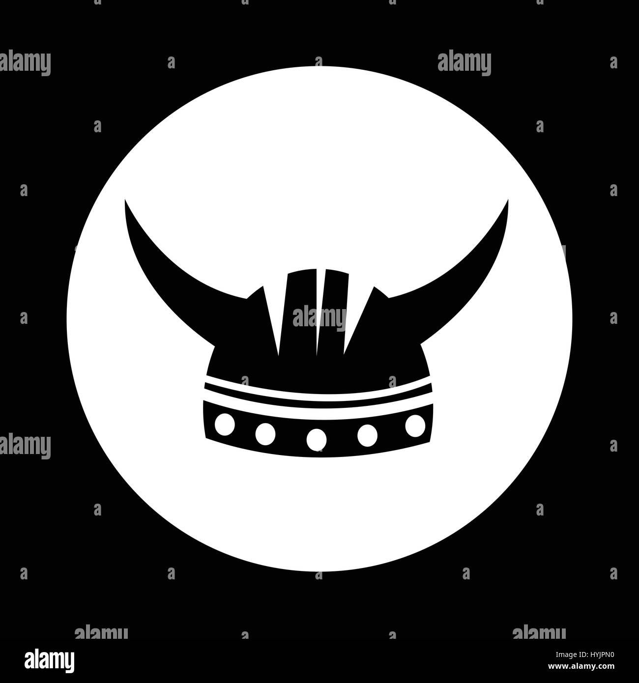 Viking horned helmet Black and White Stock Photos & Images - Alamy