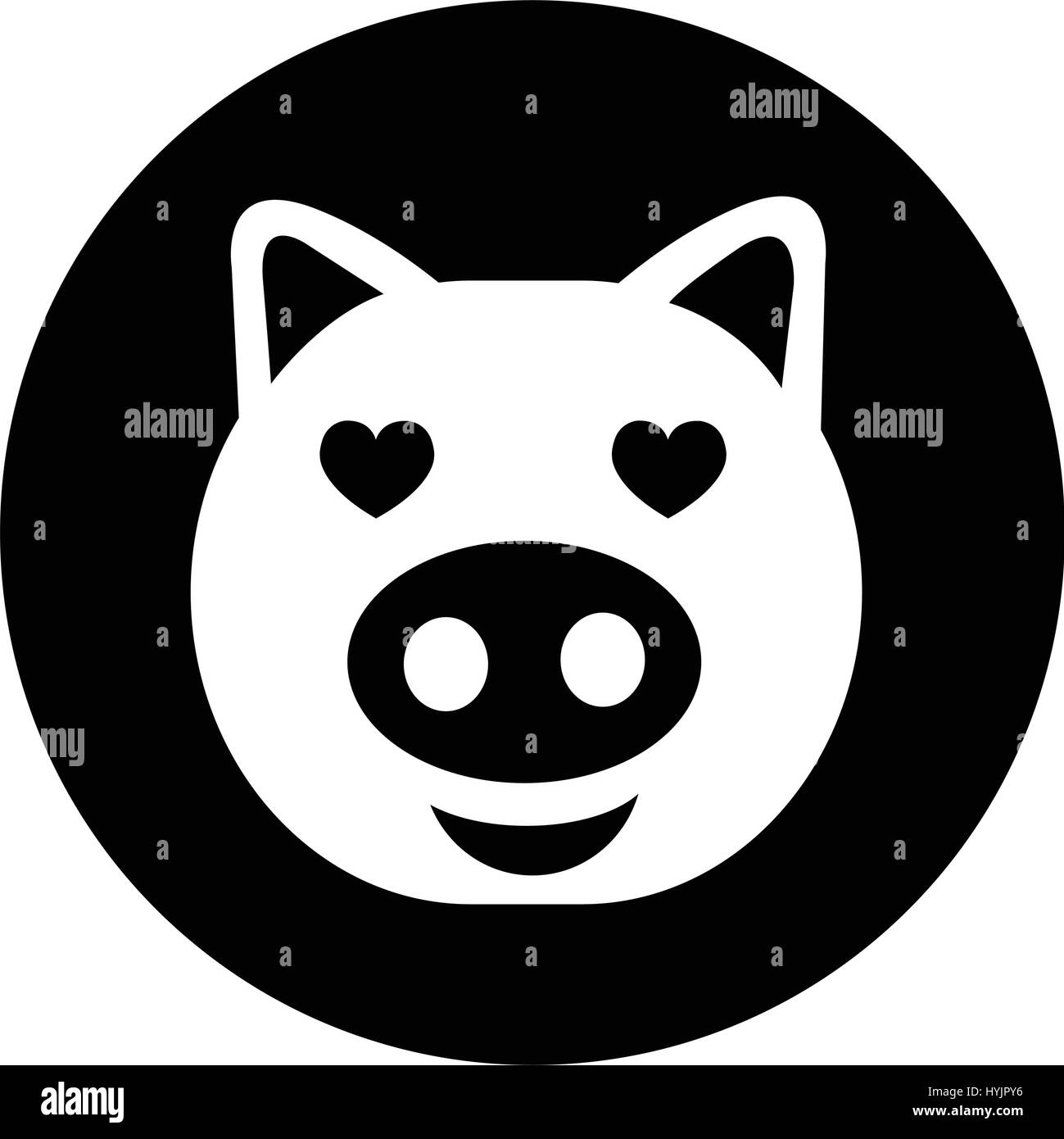 Cute pig Icon Stock Vector Image & Art - Alamy