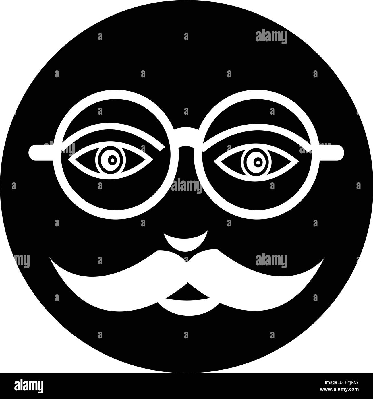 mustache guy face icon Stock Vector Image & Art Alamy