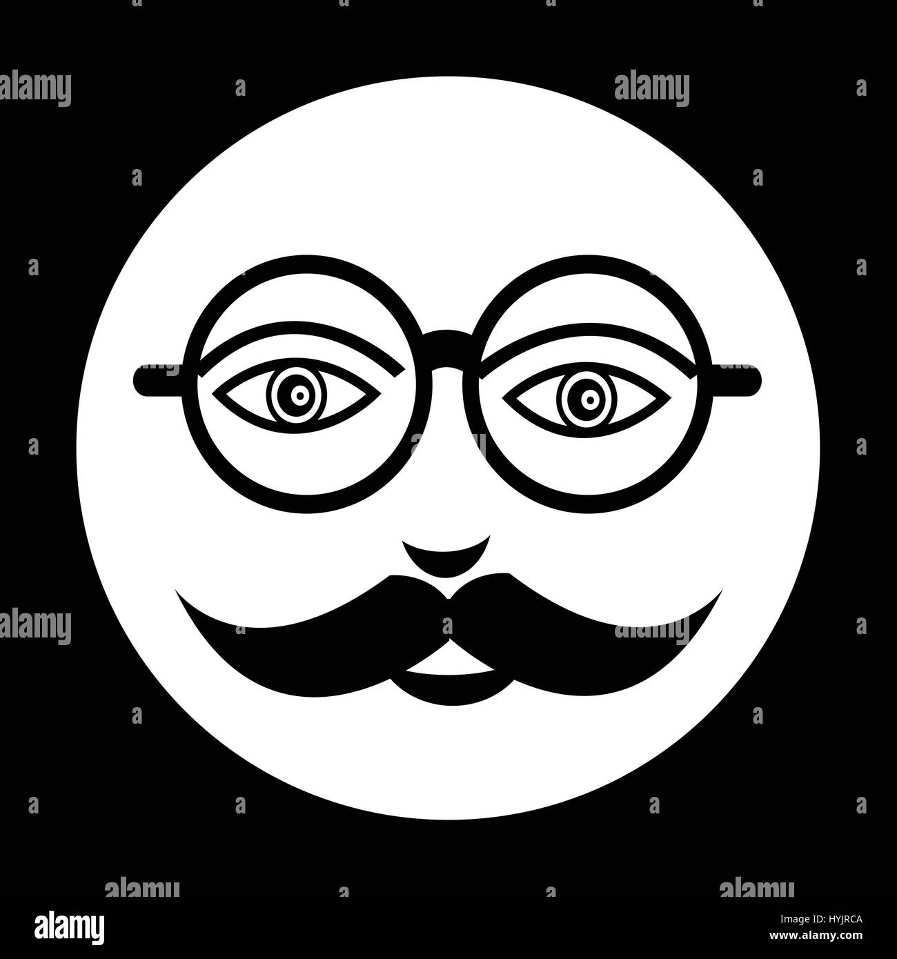 mustache guy face icon Stock Vector Image & Art Alamy