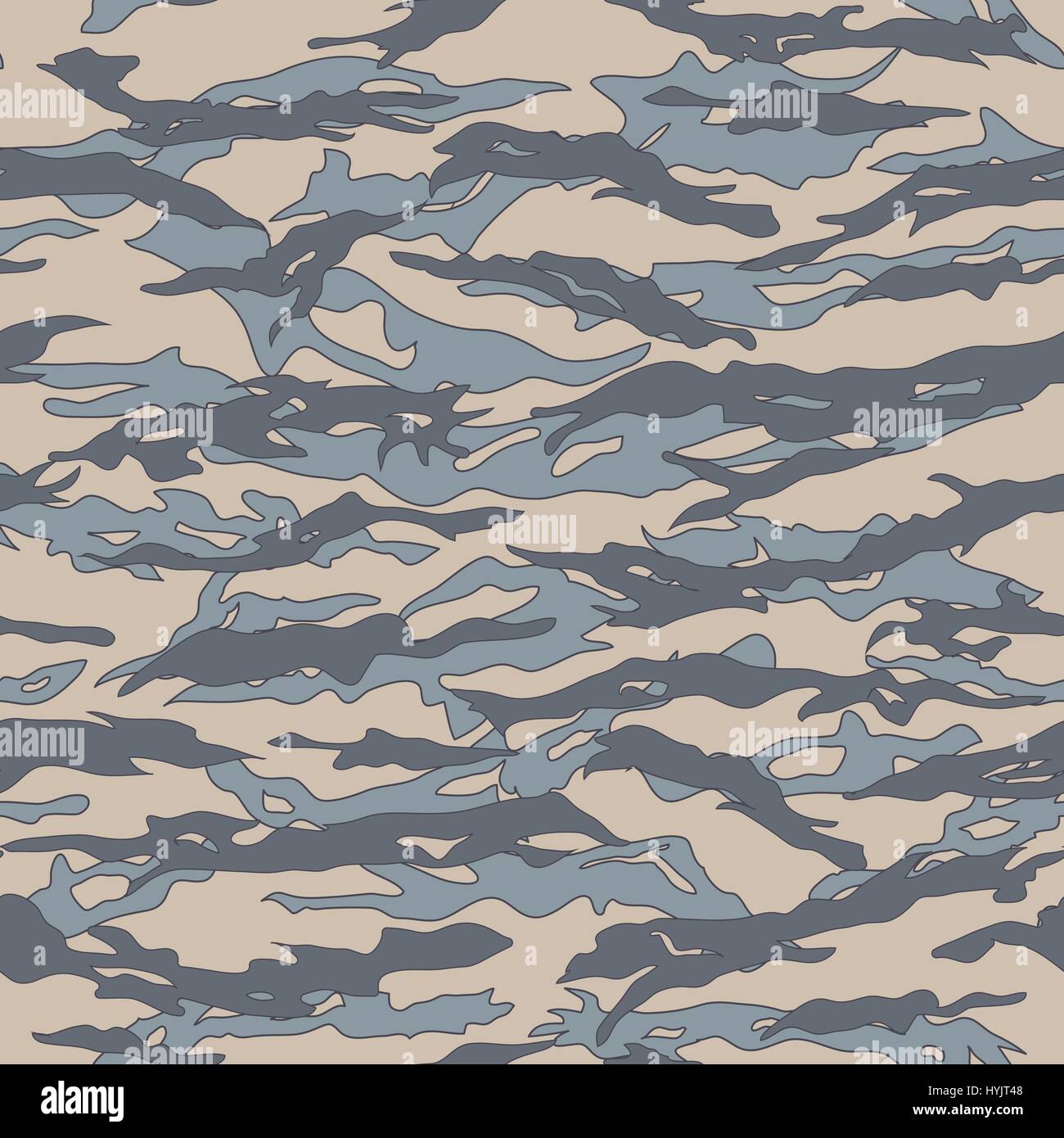 Russian Tiger Stripe Camouflage Seamless Patterns Stock Vector Image