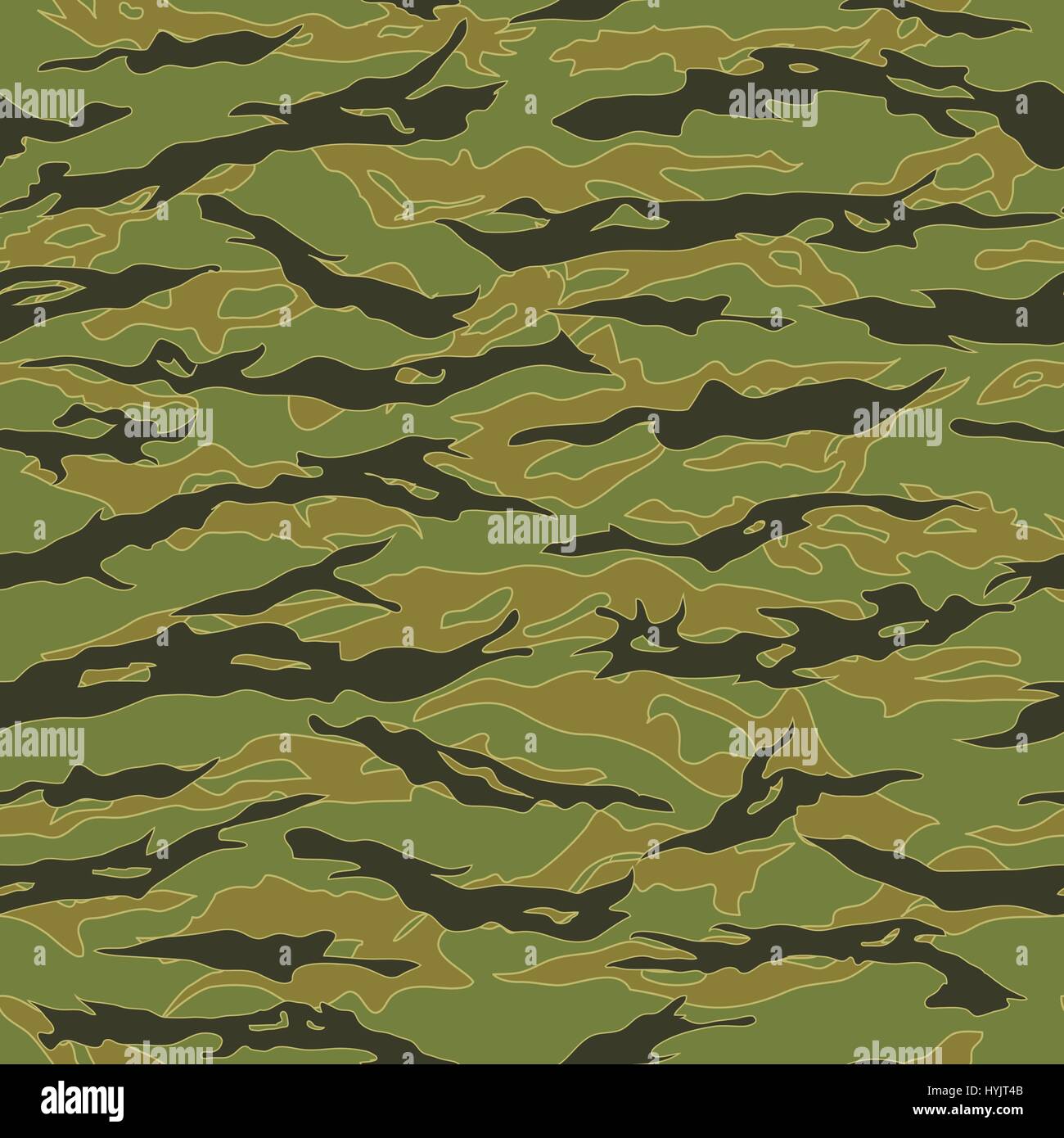 Vietnam Tiger stripe Camouflage seamless patterns Stock Vector