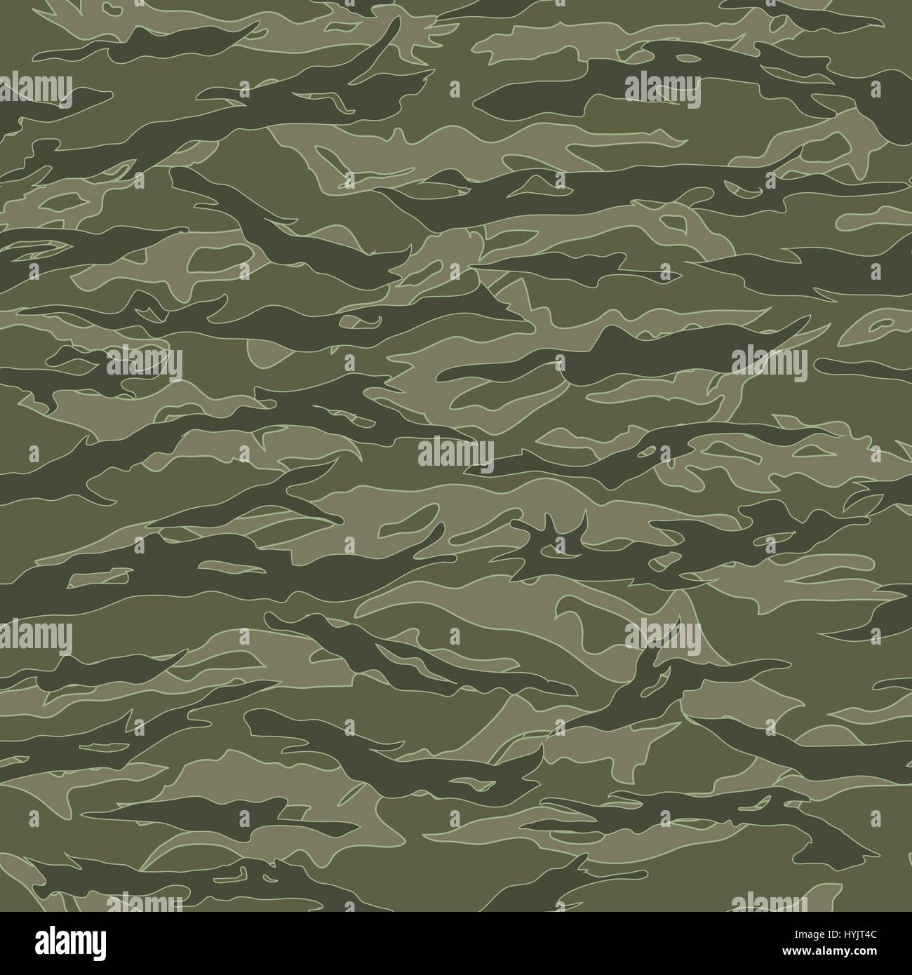 Vietnam Tiger stripe Camouflage seamless patterns Stock Vector
