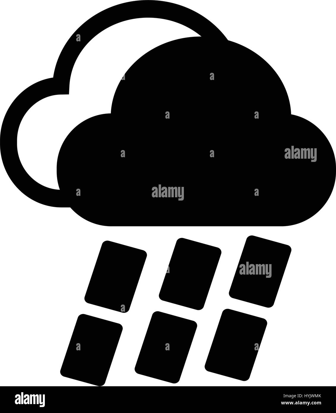 Cloud rain icon Stock Vector Image & Art - Alamy