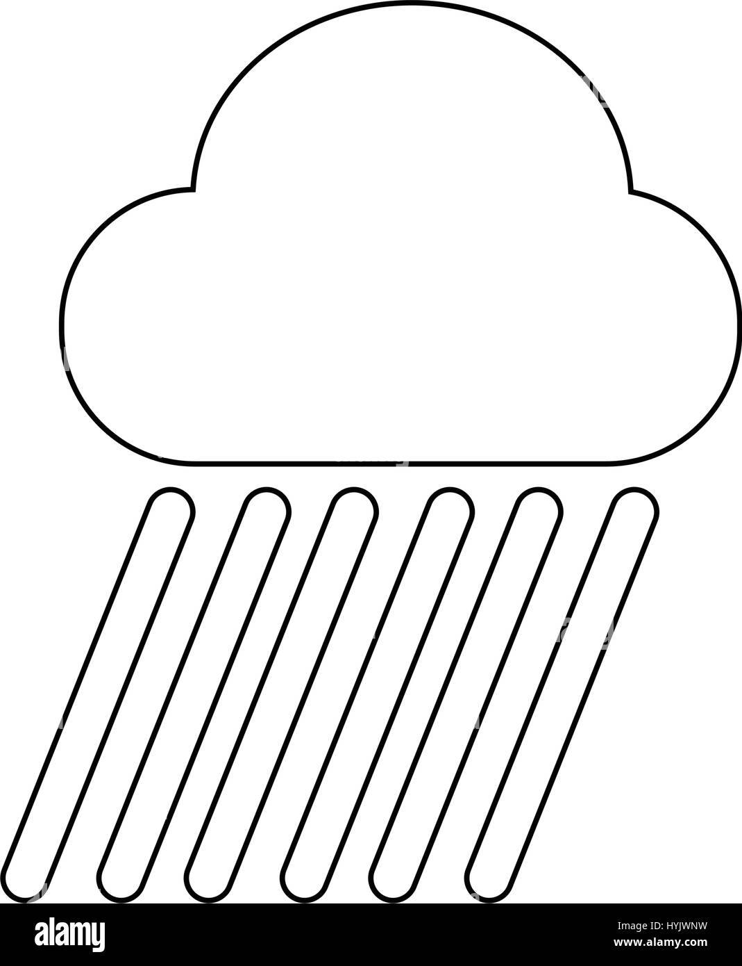 Cloud rain icon Stock Vector Image & Art - Alamy