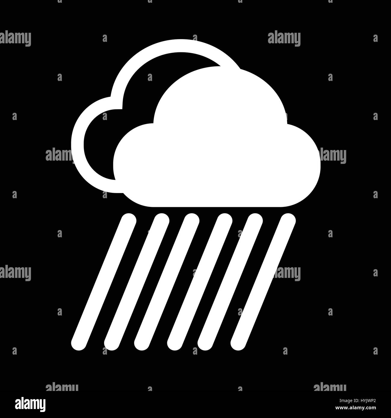 Cloud rain icon Stock Vector Image & Art - Alamy