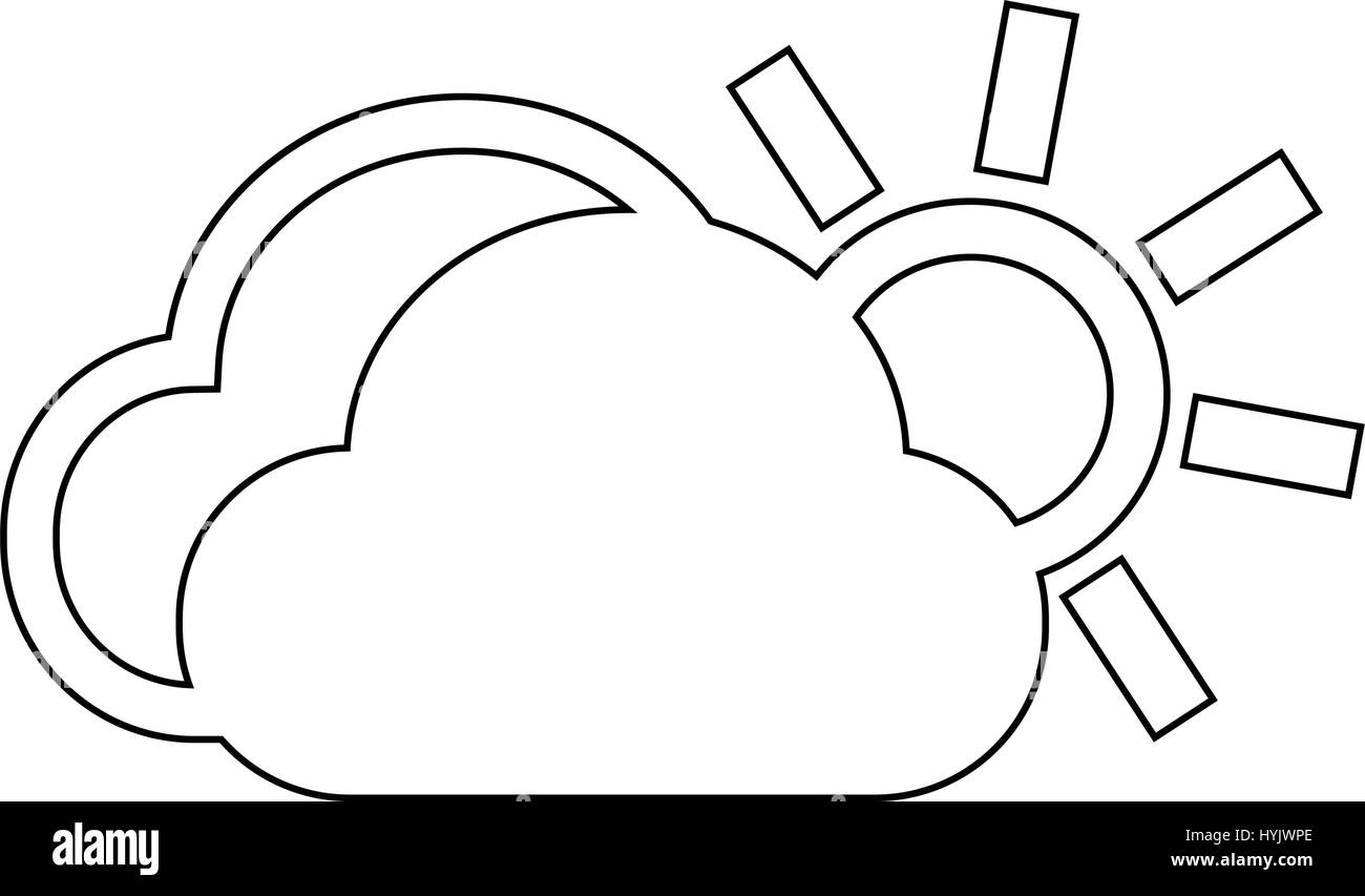 cloud sun icon Stock Vector Image & Art - Alamy