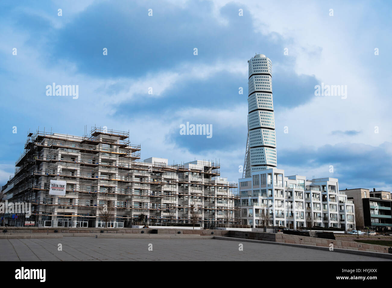 MALMO, SWEDEN - MARCH 07, 2017: Malmo West harbour district with ...