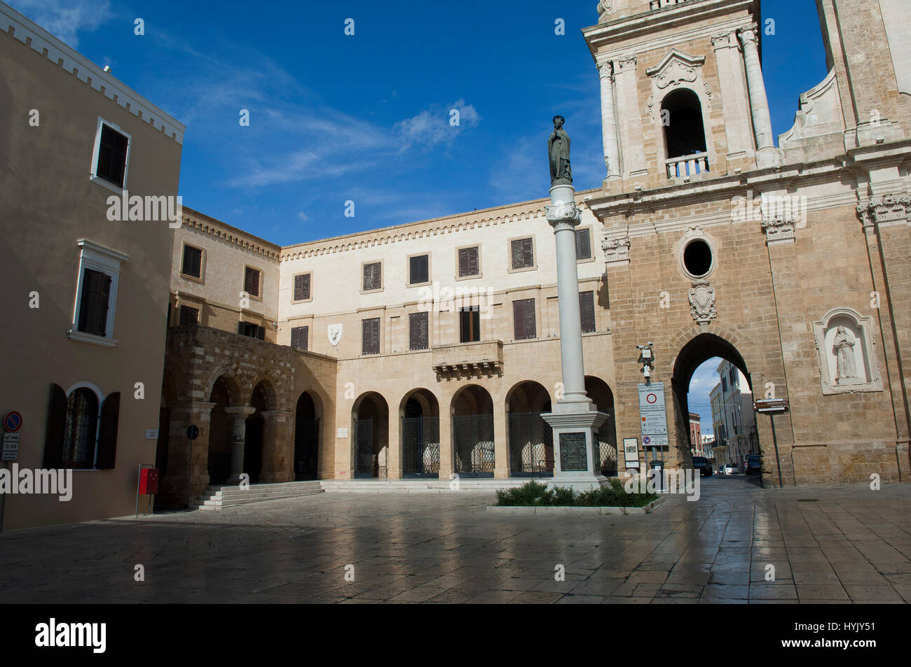 Italy,Puglia,Brindisi Cathedral,Basilica of St. John the Baptist, Stock Photo