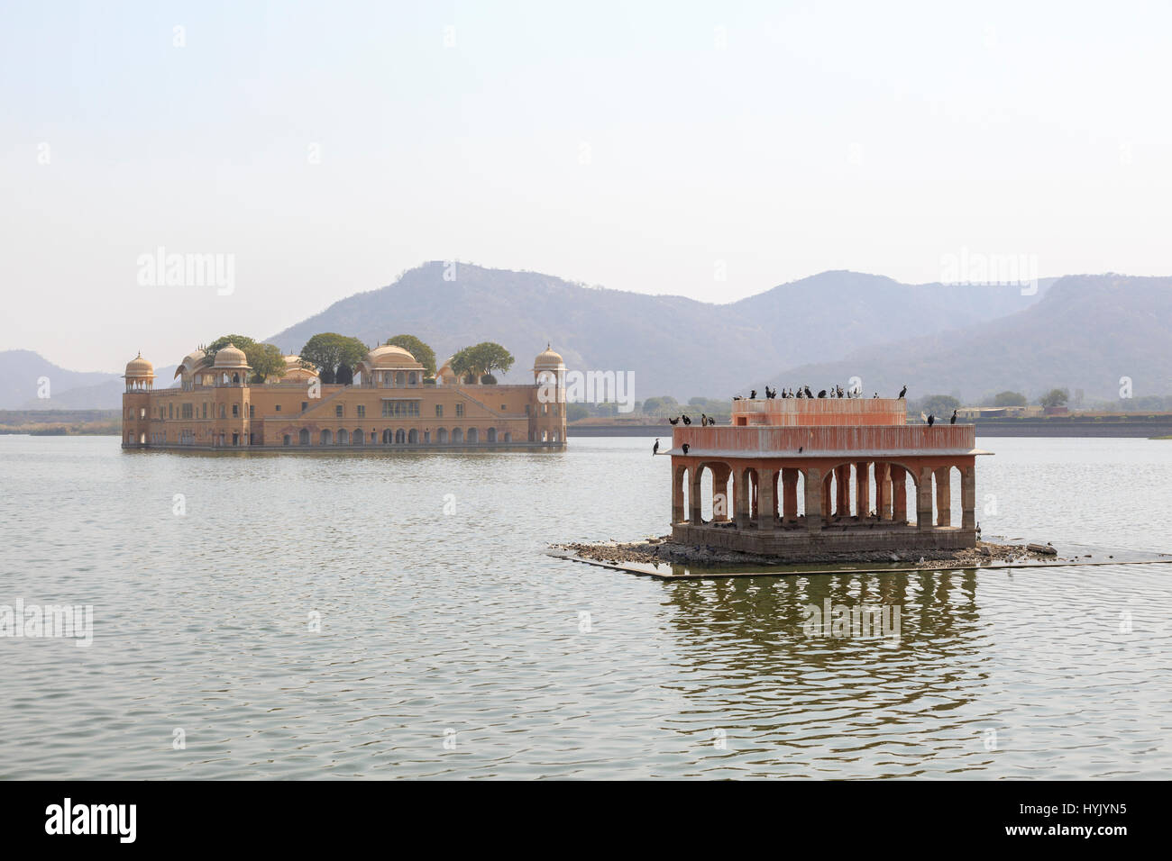 Jal Mahal der Wasserpalast, Jaipur, Rajasthan, Indien Stock Photo