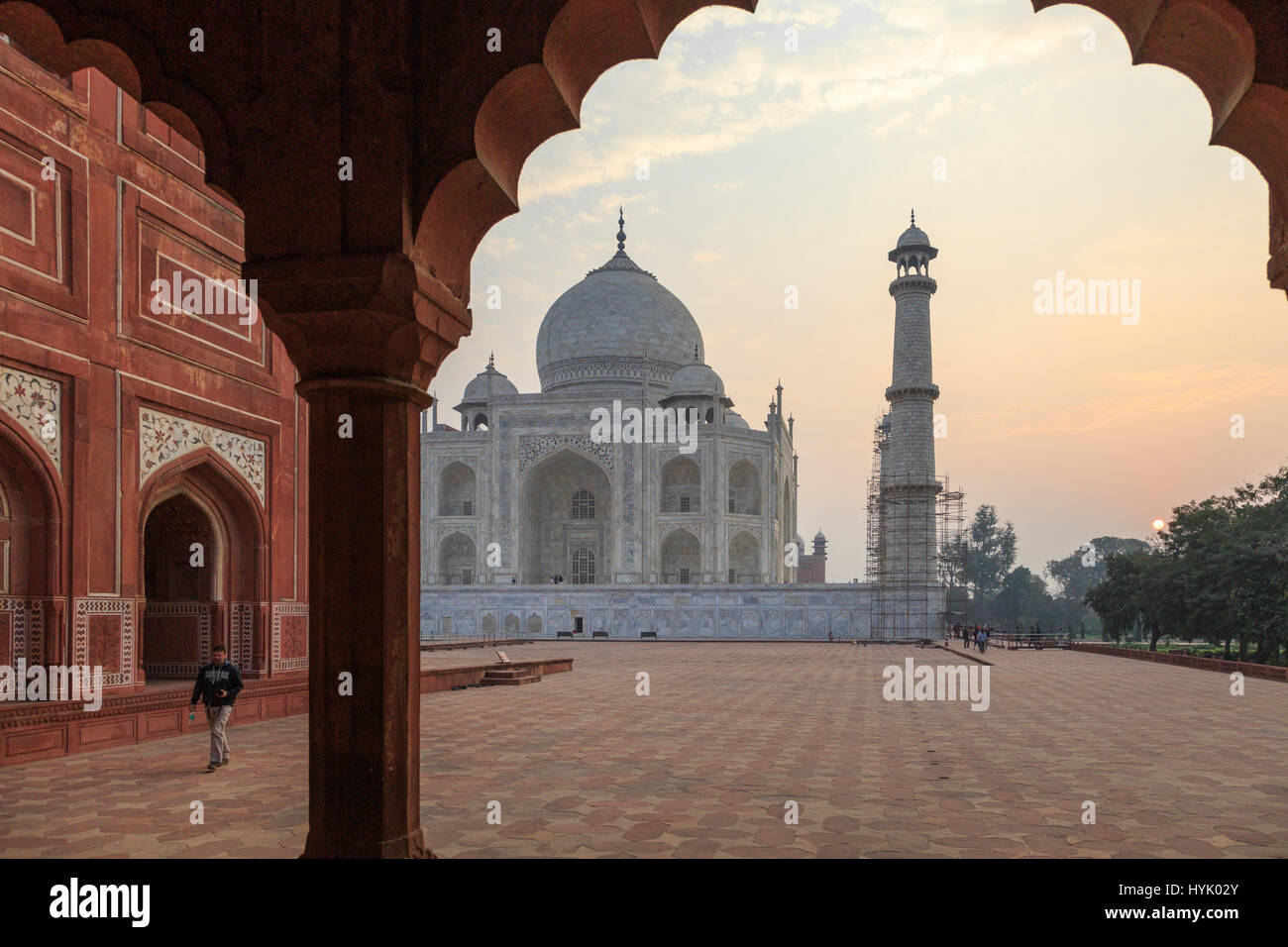 Taj Mahal, Uttar Pradesh, Indien Stock Photo