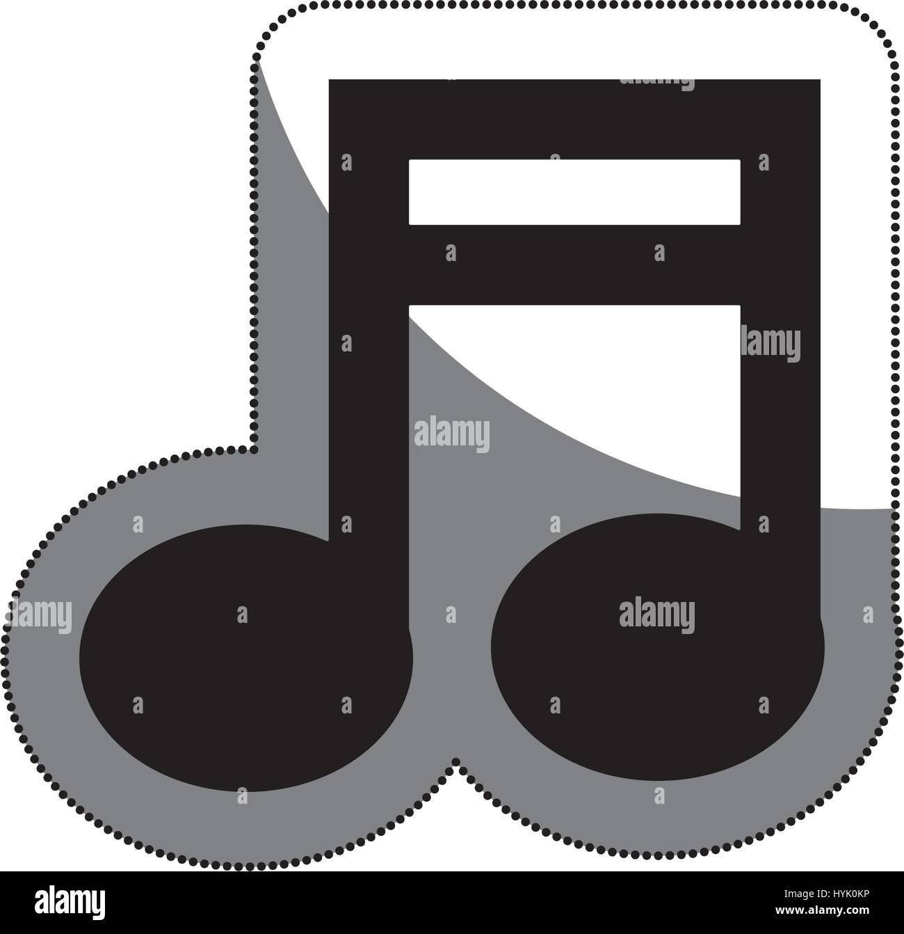 music note isolated icon vector illustration design Stock Vector Image ...