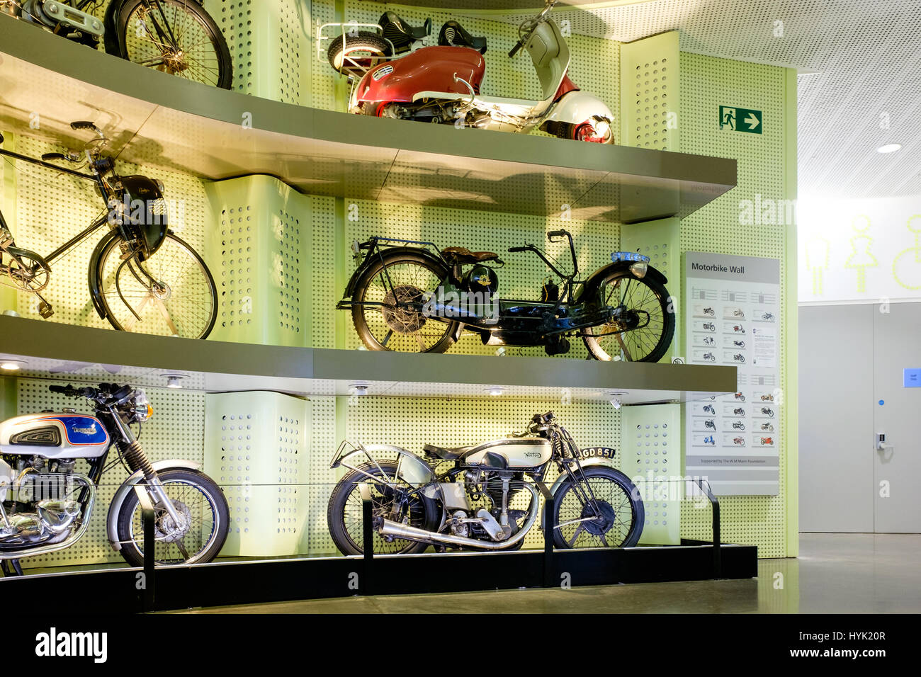 Classic car collection in the Riverside Museum Glasgow Harbour