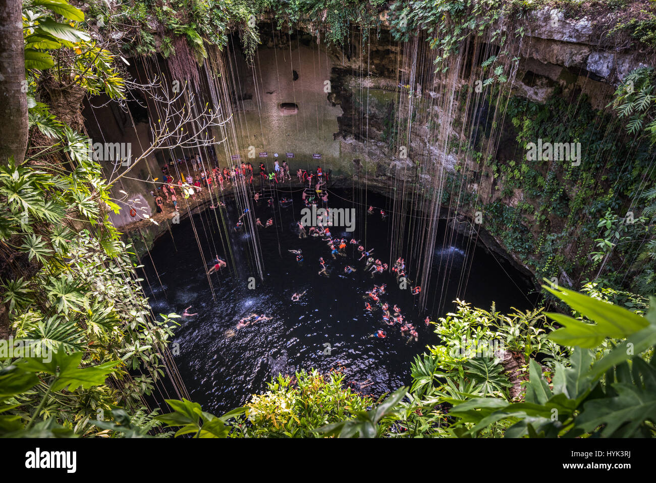 Ik Kil cenote, Yucatan popular landmark, Mexico Stock Photo Alamy