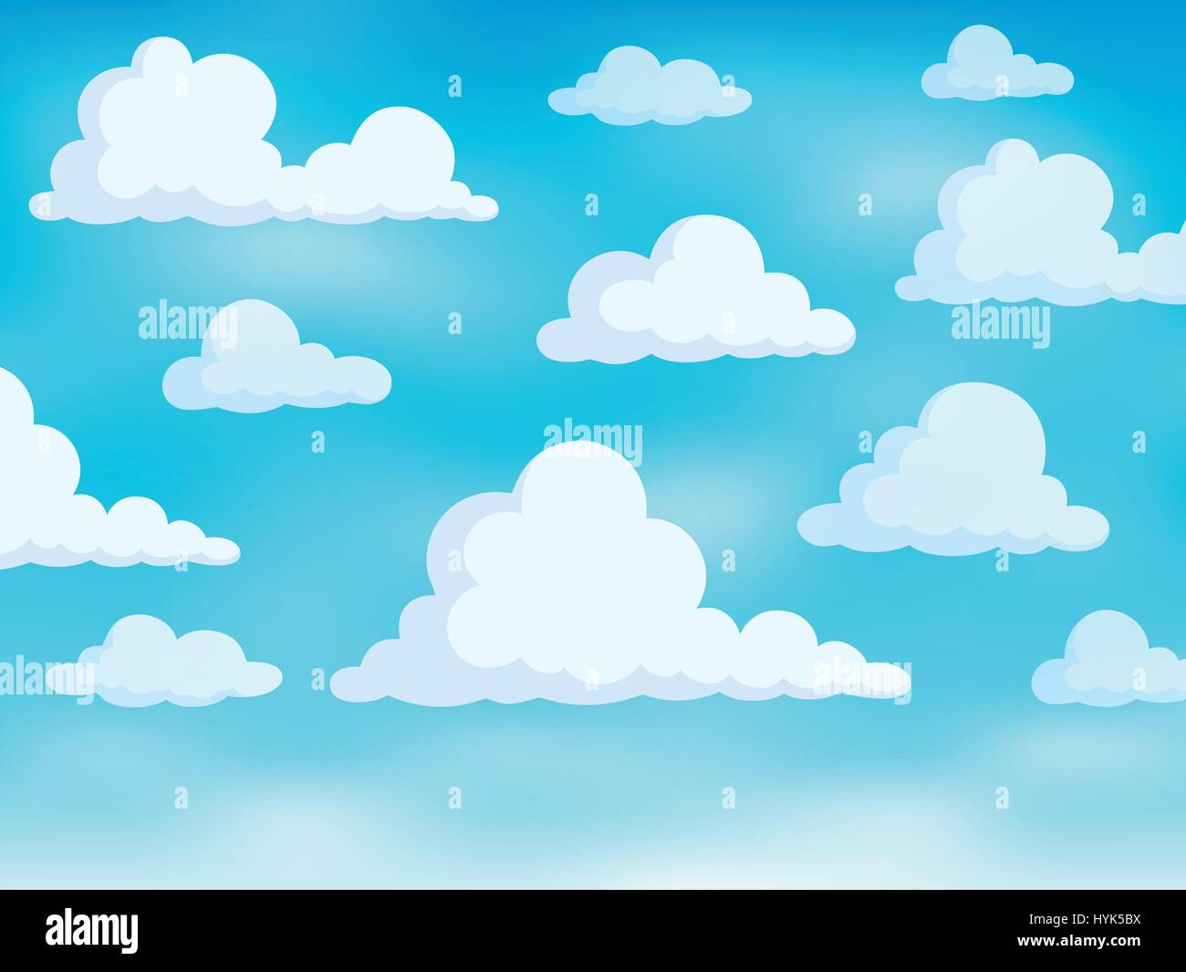 Clouds on sky theme 3 - eps10 vector illustration. Stock Vector