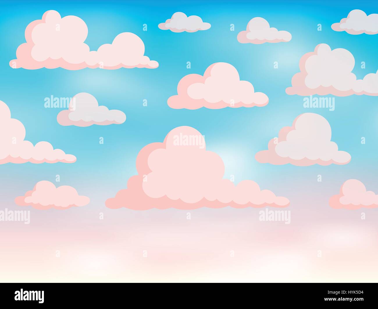 Pink sky theme background 2 - eps10 vector illustration. Stock Vector