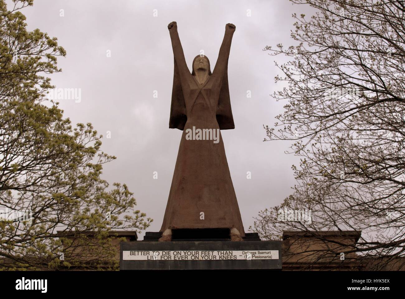 La Pasionaria Memorial Stock Photo