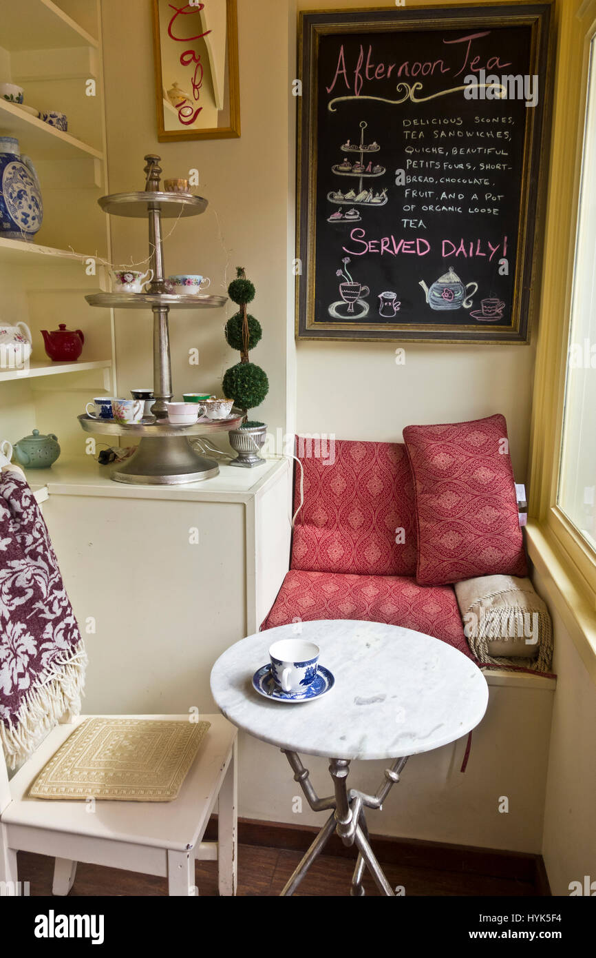 Cozy Table Setting By The Window At The Venus Sophia Tearoom