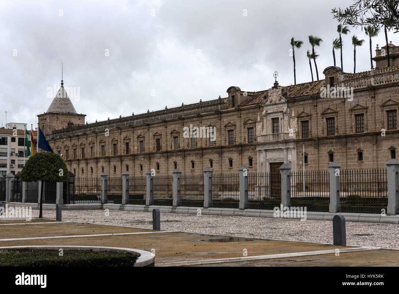 The seat of the Andalucian Parliament in Seville,  Andalucia  Province, Spain  The parliament is the legislature of the Spanish Autonomous Community o Stock Photo