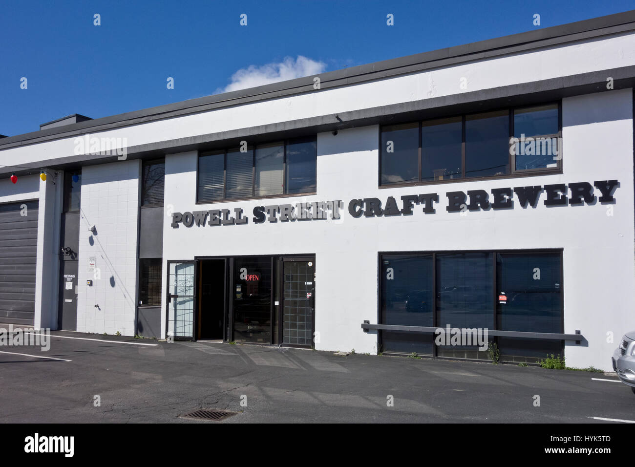 Powell Street Craft Brewery in Vancouver, BC, Canada Stock Photo