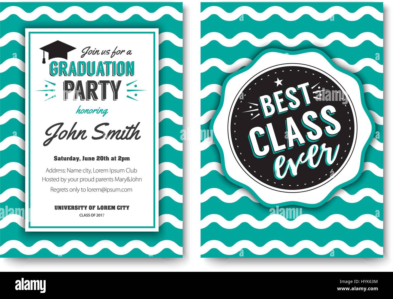The party flyer layout Stock Vector