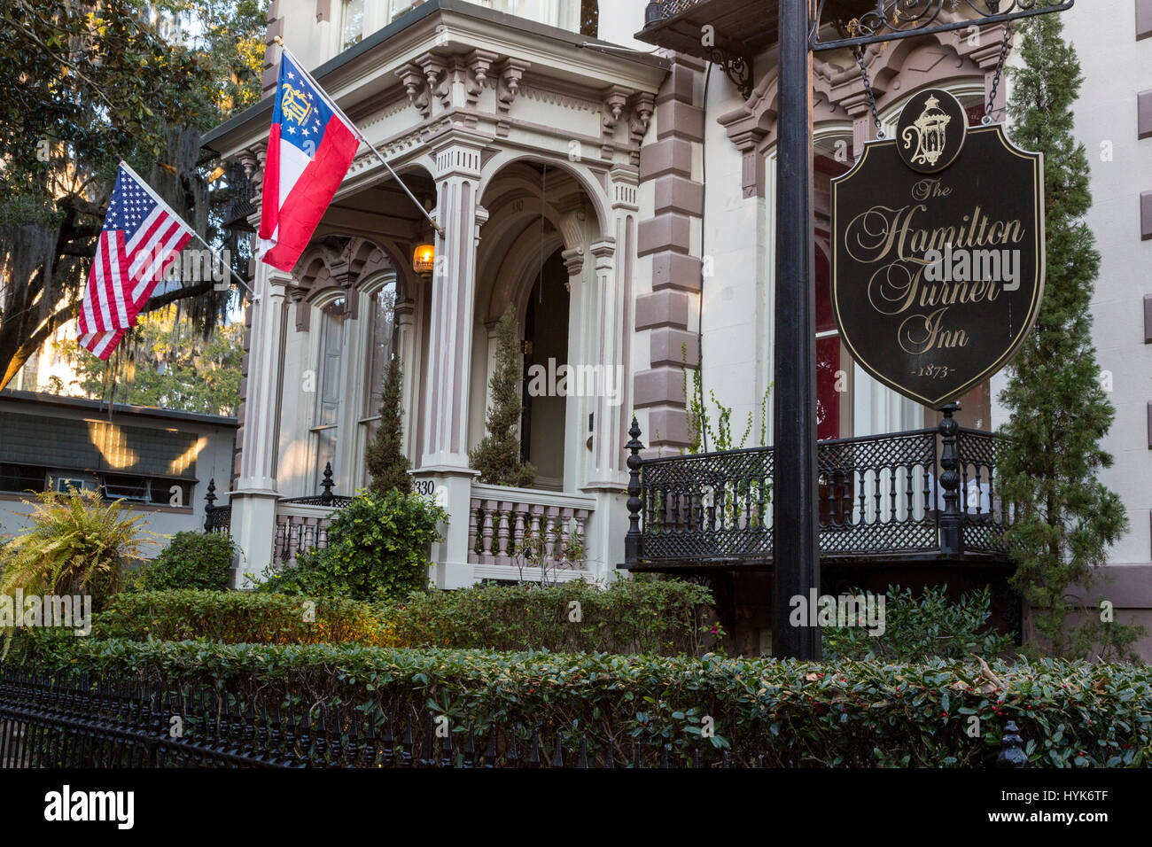Savannah, The Hamilton Turner Inn Stock Photo Alamy