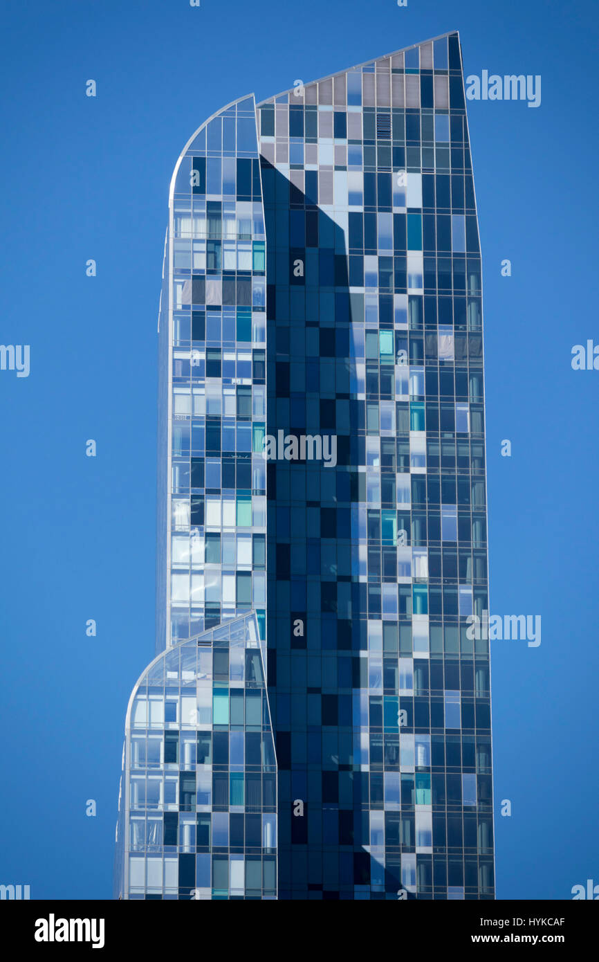 detail, One57, formerly known as Carnegie 57, 157 West 57th Street between Sixth and Seventh Avenues, Midtown Manhattan, New York City, USA Stock Photo