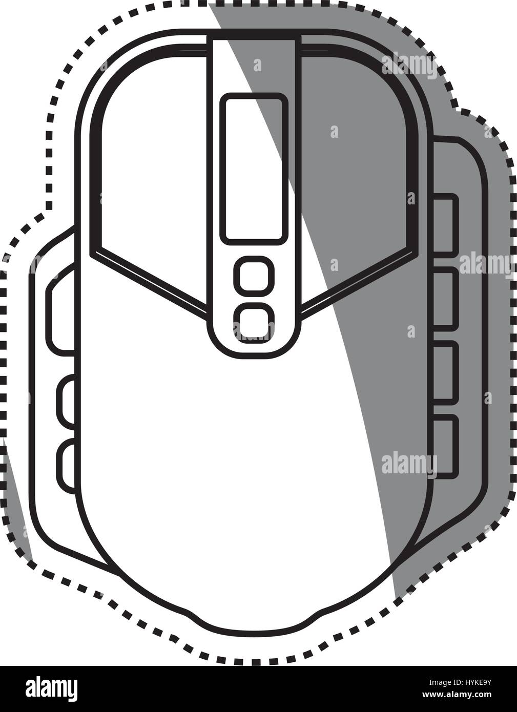 Black computer mouse gaming icon Stock Vector Images - Alamy