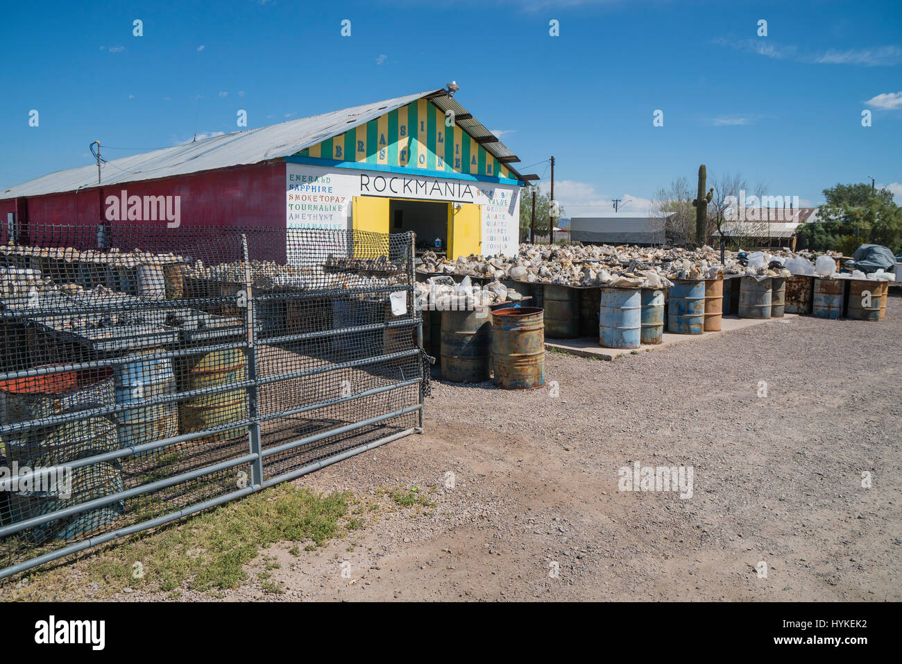 Rockmania is a rock vendor in Quartzsite, AZ Stock Photo Alamy