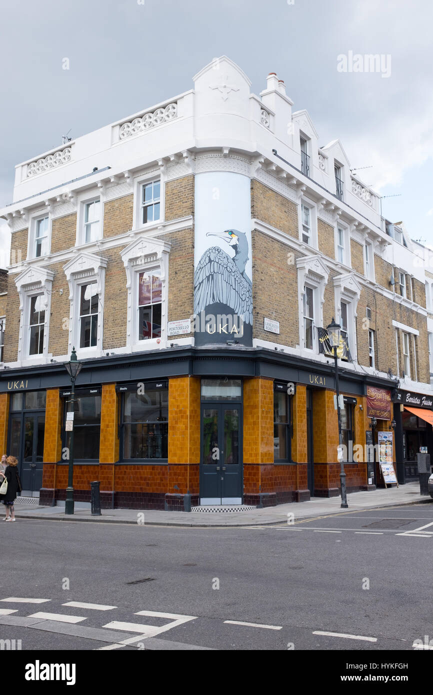 Japanese restaurant and bar on Portobello Road Stock Photo