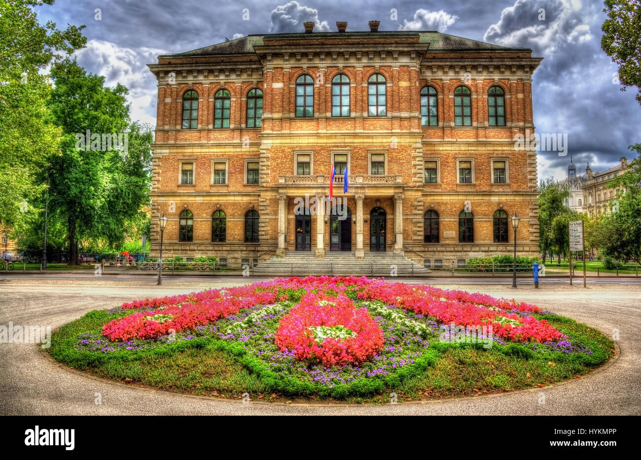 Croatian Academy of Sciences and Arts in Zagreb Stock Photo