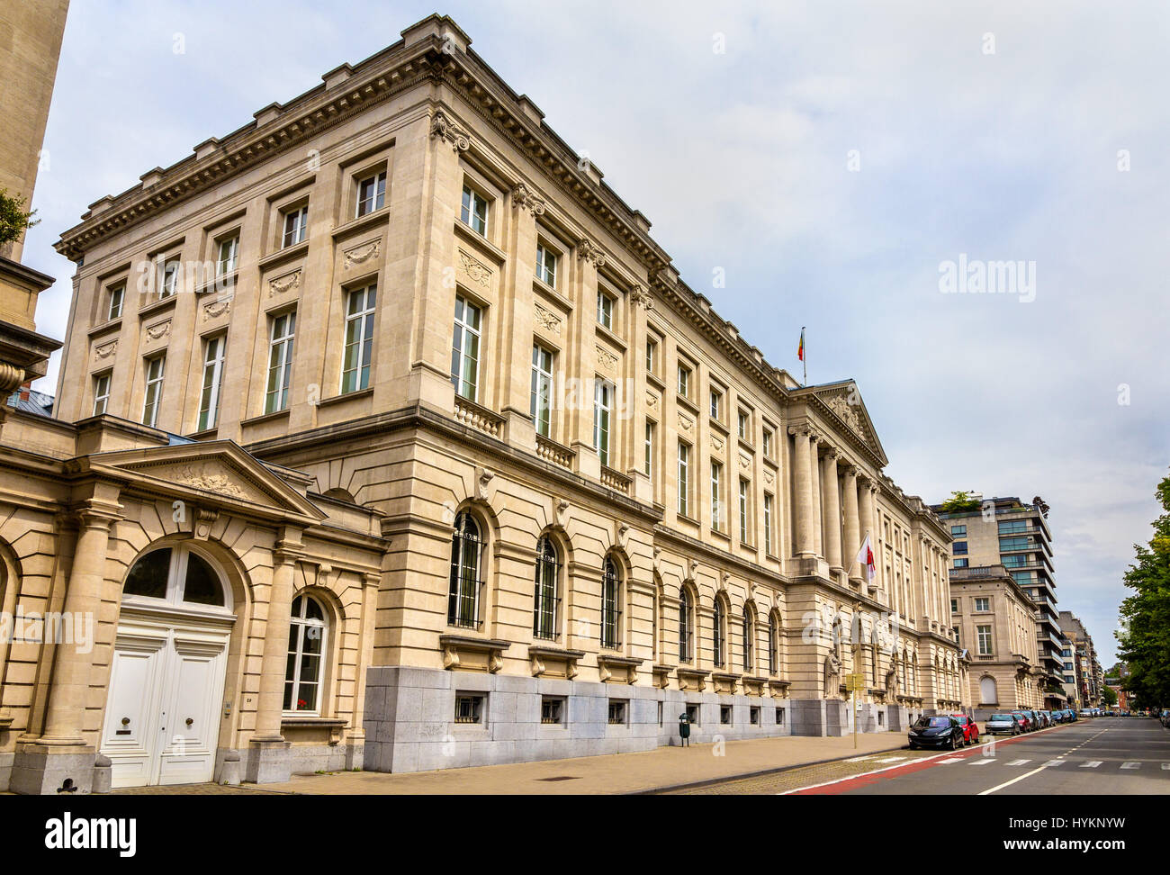 Royal Military Academy in Brussels - Belgium Stock Photo