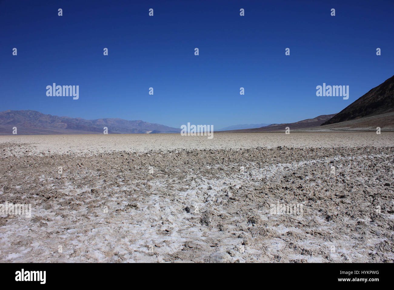 Death Valley in Eastern California. It is one of the hottest places on the Stock Photo