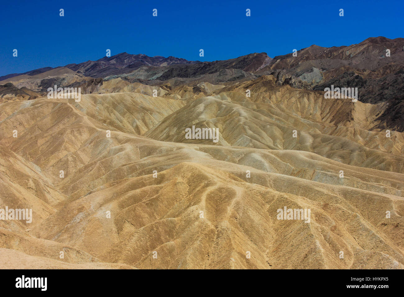 Death Valley in Eastern California. It is one of the hottest places on the Stock Photo