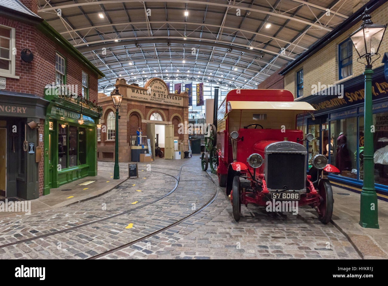Victorian Streetscene, Milestones Museum, Basingstoke, Hampshire, UK Stock Photo