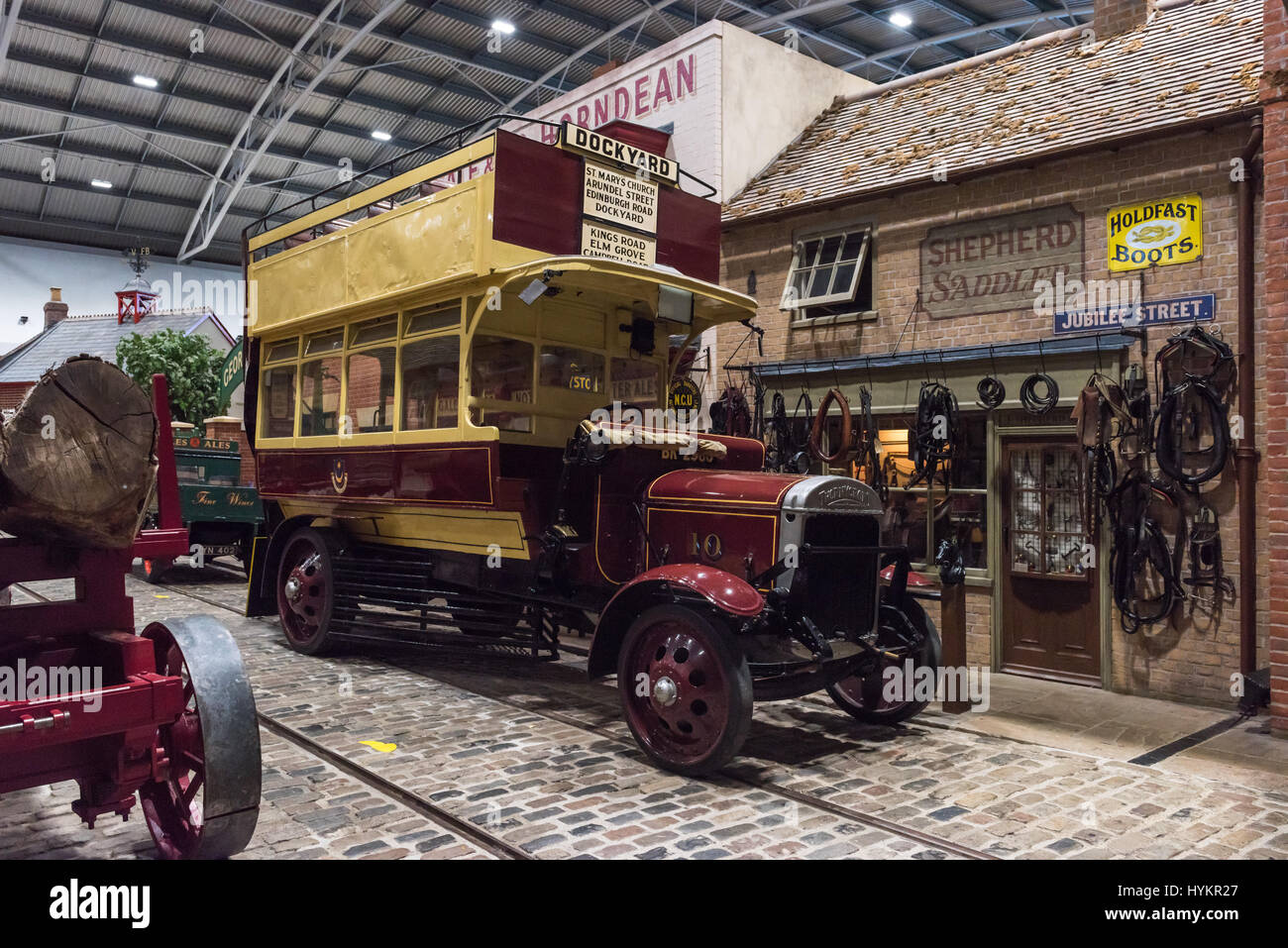 Victorian Streetscene, Milestones Museum, Basingstoke, Hampshire, UK Stock Photo