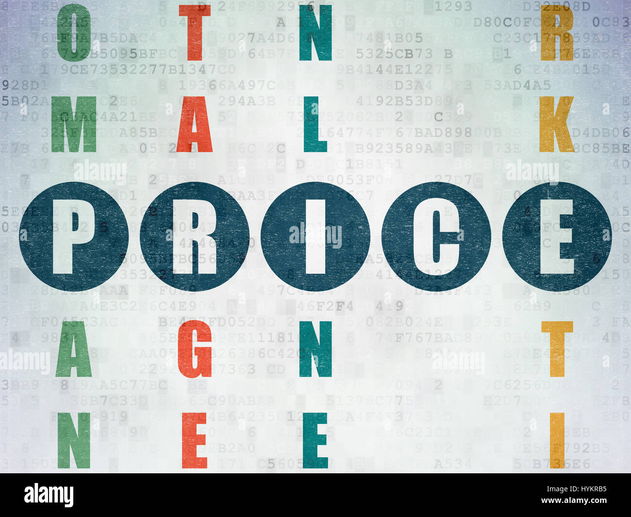 Marketing concept Price in Crossword Puzzle Stock Photo Alamy